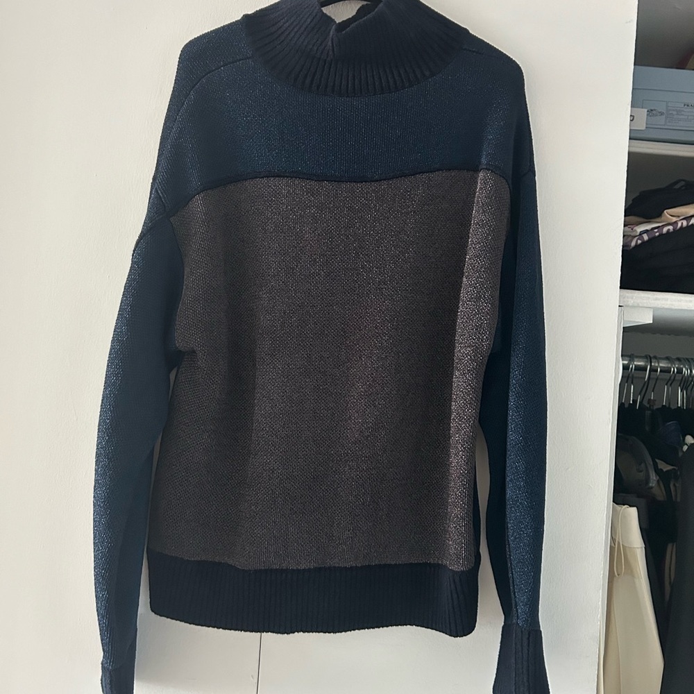 3.1 Phillip Lim Lurex Color Blocked Sweater Size XS - Picture 14 of 16